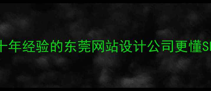 图片 🔥为什么十年经验的东莞网站设计公司更懂SEO优化？1