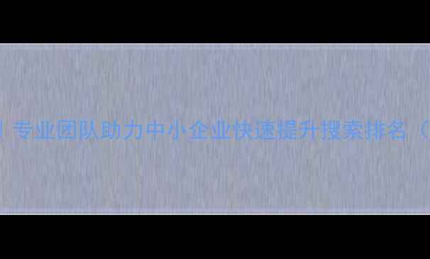 图片 🔥嘉兴SEO优化外包｜专业团队助力中小企业快速提升搜索排名（附最新服务方案）🔥