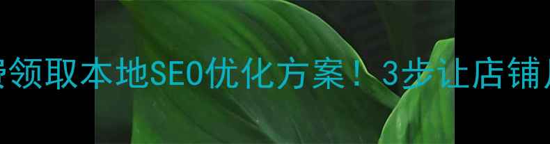 图片 🔥奎屯企业必看免费领取本地SEO优化方案！3步让店铺月均曝光量翻3倍📈2