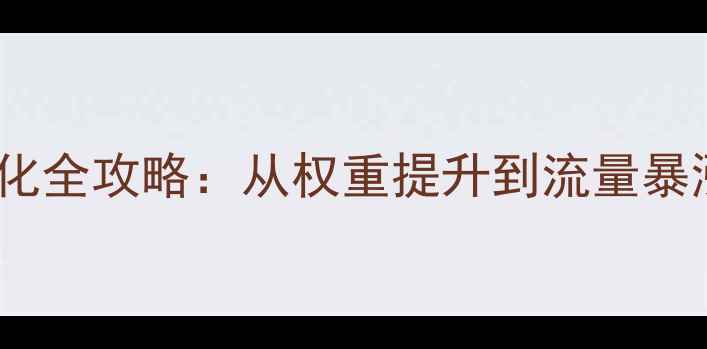 图片 🔥挂靠类网站SEO优化全攻略：从权重提升到流量暴涨的5大核心技巧💥2