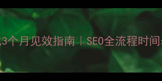 图片 🔥日照济南网站优化3个月见效指南｜SEO全流程时间表+本地化运营秘籍2