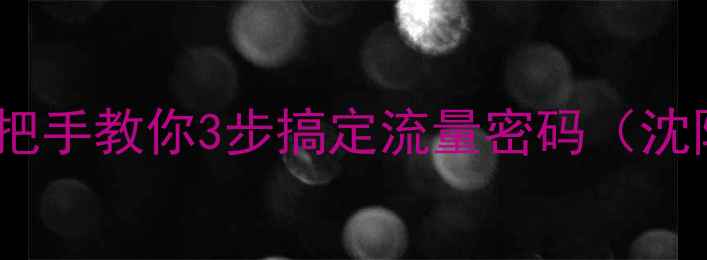 图片 🔥沈阳老铁必看！手把手教你3步搞定流量密码（沈阳网站优化全攻略）2