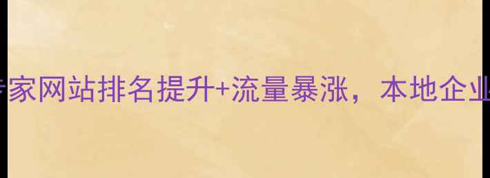 图片 🔥淄博SEO优化专家网站排名提升+流量暴涨，本地企业必看运营指南💡