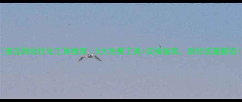 图片 🔥清远网站优化工具推荐｜5大免费工具+实操指南，助你流量翻倍！