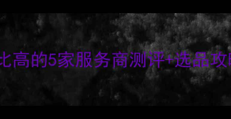 图片 🔥网站优化避坑指南！性价比高的5家服务商测评+选品攻略，看完再找公司不踩雷💡1