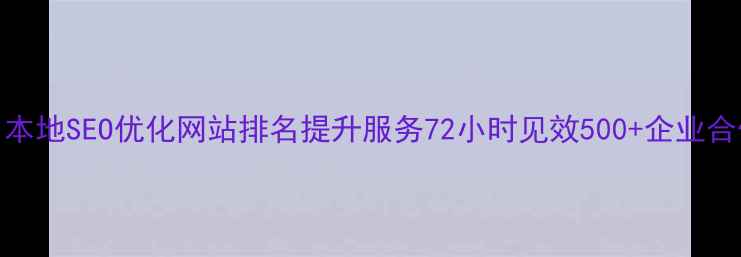 图片 🔥苏州本地SEO优化网站排名提升服务72小时见效500+企业合作案例