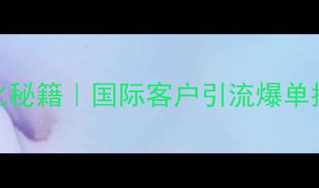 图片 🔥西安外贸网站优化秘籍｜国际客户引流爆单指南（附实操步骤）