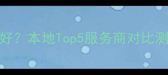 图片 🔥赤壁网站优化哪家好？本地Top5服务商对比测评（附避坑指南）🔥