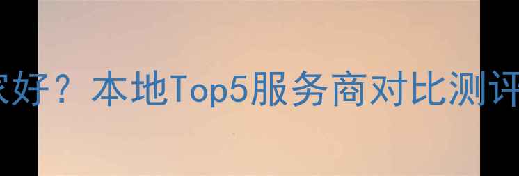 图片 🔥赤壁网站优化哪家好？本地Top5服务商对比测评（附避坑指南）🔥2