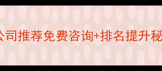 图片 🔥高端网站优化公司推荐免费咨询+排名提升秘籍！最新SEO指南